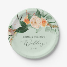 Botanical Boho Greenery Sage Personalised Wedding