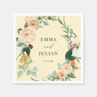 Botanical Boho Pastel Yellow Personalised Wedding