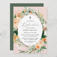 Botanical Boho Personalised Blush Pink Dedication