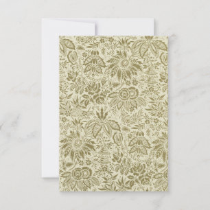 Botanical Brocade Toile Floral Green Sage Pattern