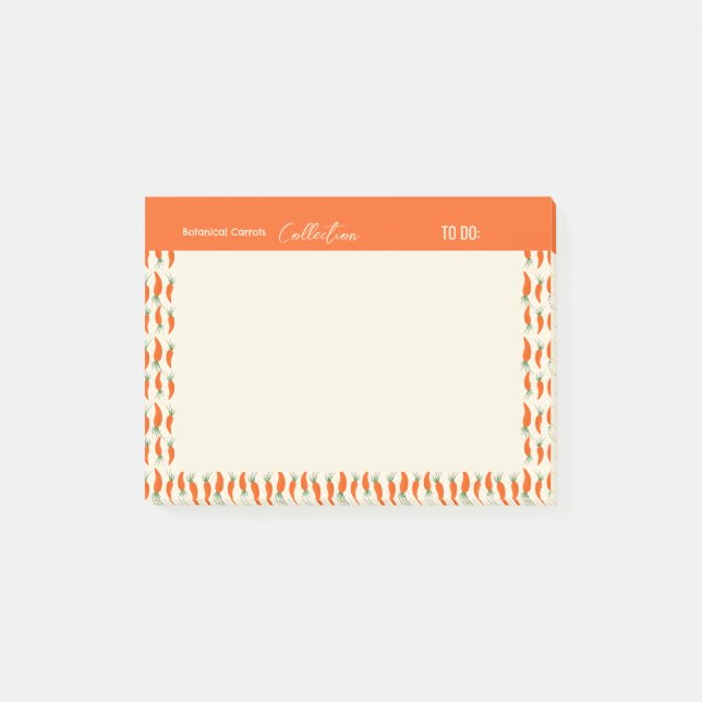 Botanical Carrots Collection Post-it Notes (Front)