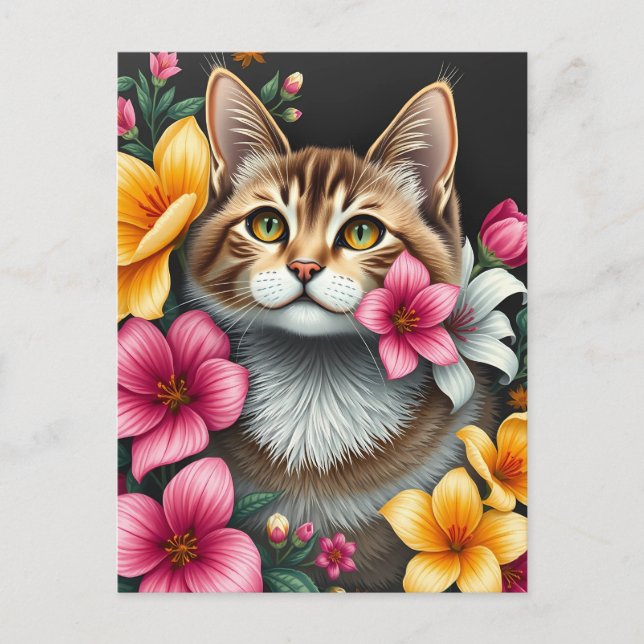 Botanical Cat Haven Postcard (Front)