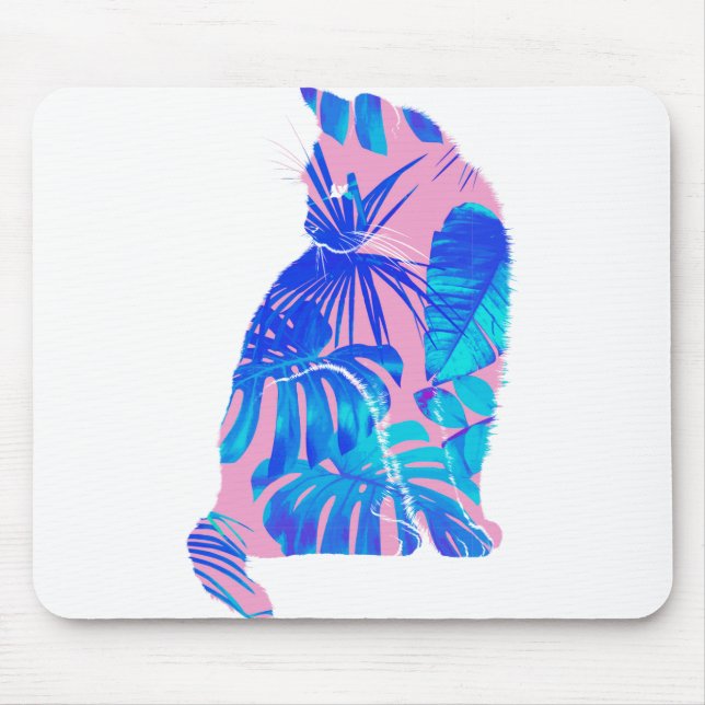 botanical cat mouse pad (Front)