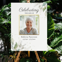Botanical Celebration of Life Photo Funeral