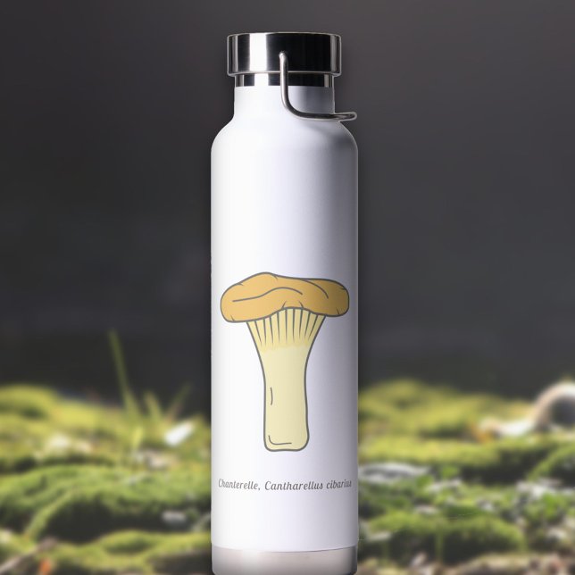 Botanical Chanterelle Mushroom Water Bottle (Botanical Chanterelle Mushroom Water Bottle)