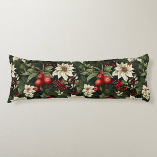 Botanical Christmas Pattern Body Cushion