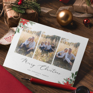 Botanical Christmas Photo Holiday Card