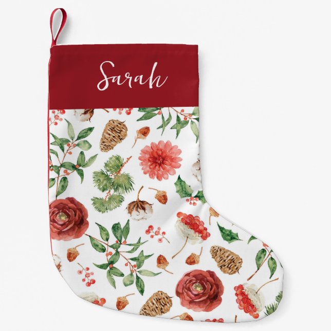 Botanical Christmas Stocking (Front)