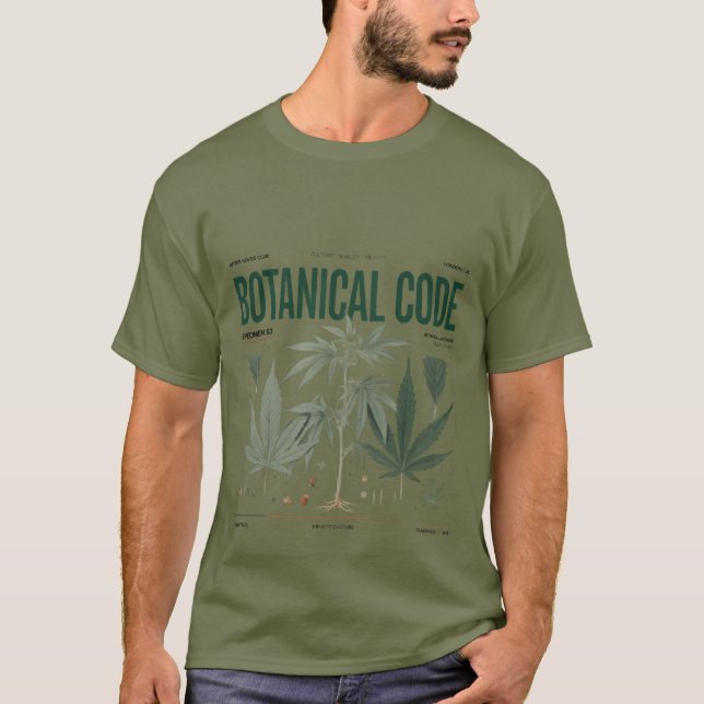 Botanical Code Plant Study T-Shirt (Front)