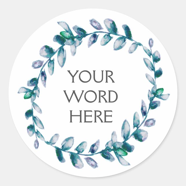 Botanical Crown - Salacia - Classic Round Sticker (Front)