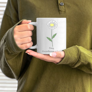 Botanical Daisy Pastel Flower Coffee Mug