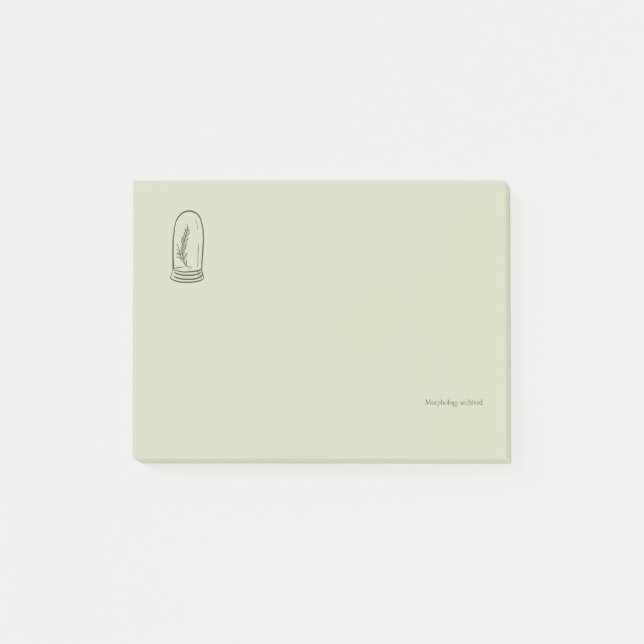 Botanical Dark Academia Minimalist Garden Reader G Post-it Notes (Front)