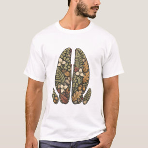 Botanical Deer Hoof Fern Woodland Nature T-Shirt