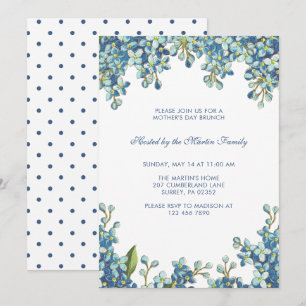 Botanical Dots Mother's Day Brunch Invitation