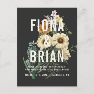 Botanical Dream Wedding Save the Date Postcards