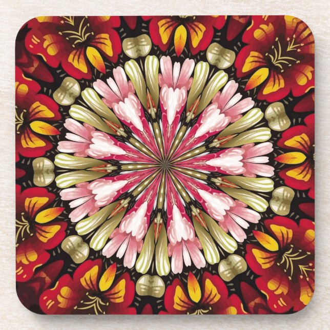 Botanical Dreams Mandala Coaster (Front)