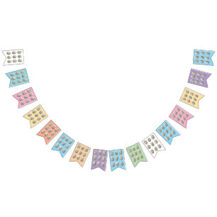 Botanical Easter Egg Bunting Multi colour Garland