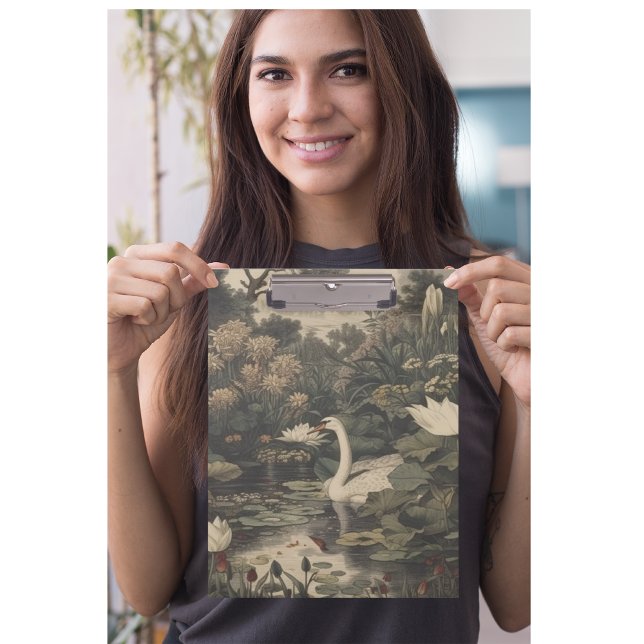 Botanical Elegance – Swan in the Forest Clipboard (Creator Uploaded)