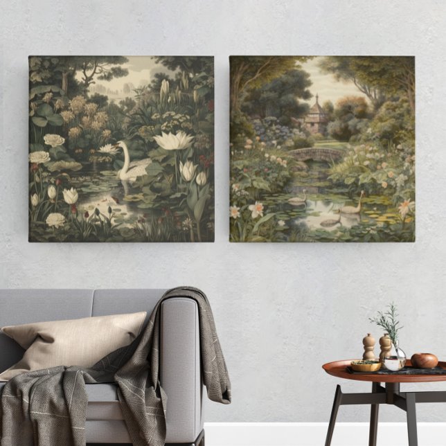 Botanical Elegance – Swan in the Forest Poster (Creator Uploaded)