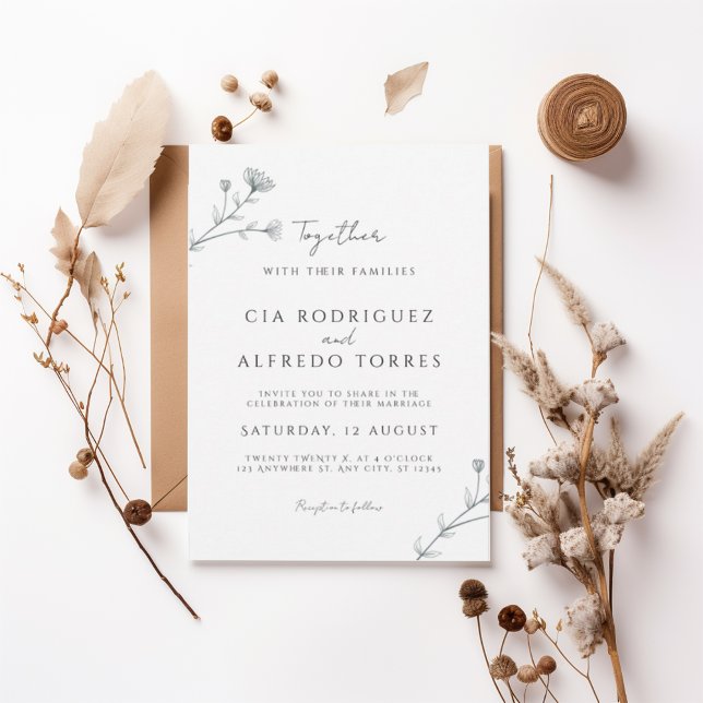 Botanical Elegant Wedding Invitation (Creator Uploaded)