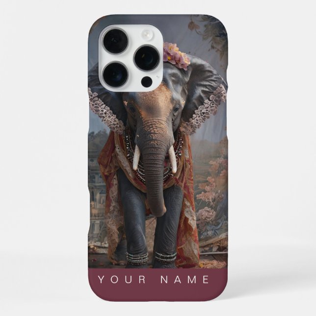Botanical Elephant iPhone Case (Back)