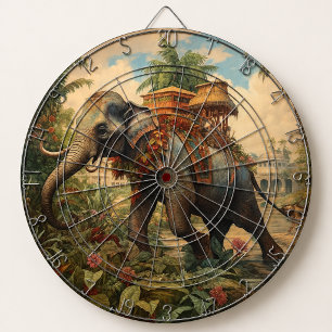Botanical Elephant Safari Club Dartboard