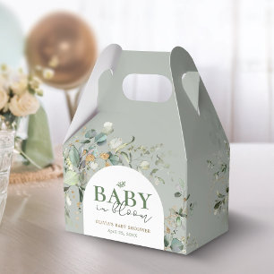Botanical Eucalyptus Baby Shower Favour Box