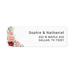 Botanical Eucalyptus Branch Return Address Label