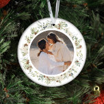 Botanical Eucalyptus Greenery Custom Christmas Ceramic Ornament<br><div class="desc">Elevate your holiday decor with our "Botanical Eucalyptus Greenery Custom Christmas Ceramic Ornament." This exquisite ornament beautifully encapsulates the charm of cottagecore with its intricate eucalyptus greenery and delicate botanical watercolor wreath. The minimal foliage wreath and timeless design create an elegant and understated look that perfectly complements your holiday aesthetic....</div>