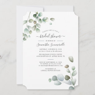 Botanical Eucalyptus Greenery Leaves Bridal Shower
