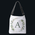 Botanical Eucalyptus Monogram Greenery Wedding Crossbody Bag<br><div class="desc">Eucalyptus Greenery Succulent Botanical Watercolor Spring Wedding Monogram Tote Bags on canvas background - includes beautiful and elegant script typography with modern botanical leaves and greenery for the special Wedding, Bridal Shower, Baby Shower, Bachelorette Party, Sweet 16, 16th, 18th, 21st, 30th, 40th, 50th, 60th, 70th, 80th, 90th, 100th birthday celebration....</div>