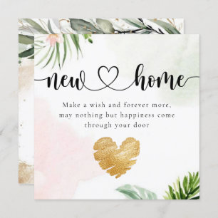 Botanical Eucalyptus New Home Housewarming Card