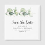 Botanical Eucalyptus Wedding Save the Date Magnet<br><div class="desc">Cute Botanical Eucalyptus Watercolor Wedding save the date magnet that makes a perfect keepsake for your guests and will be cherished for years</div>