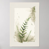 Botanical Fern Leaf Elegant 