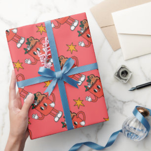 Botanical Festive Holiday and Birthday Custom Wrap Wrapping Paper