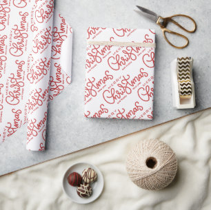 Botanical Festive Holiday and Birthday Custom Wrap Wrapping Paper