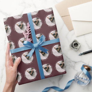 Botanical Festive Holiday and Birthday Custom Wrap Wrapping Paper