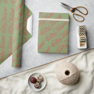 Botanical Festive Holiday and Birthday Custom Wrap Wrapping Paper
