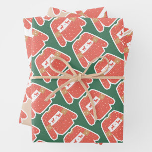 Botanical Festive Holiday and Birthday Custom Wrap Wrapping Paper Sheet