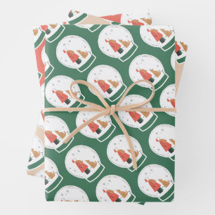 Botanical Festive Holiday and Birthday Custom Wrap Wrapping Paper Sheet