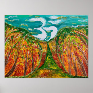 Botanical Field - Om Canvas Painting Poster