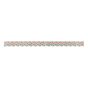Botanical Floral Butterfly Satin Ribbon