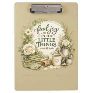 Botanical Floral Cottagecore Inspirational Design Clipboard