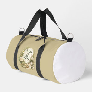 Botanical Floral Cottagecore Inspirational Design Duffle Bag