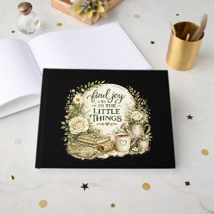 Botanical Floral Cottagecore Inspirational Design Guest Book