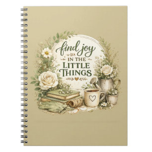 Botanical Floral Cottagecore Inspirational Design Notebook