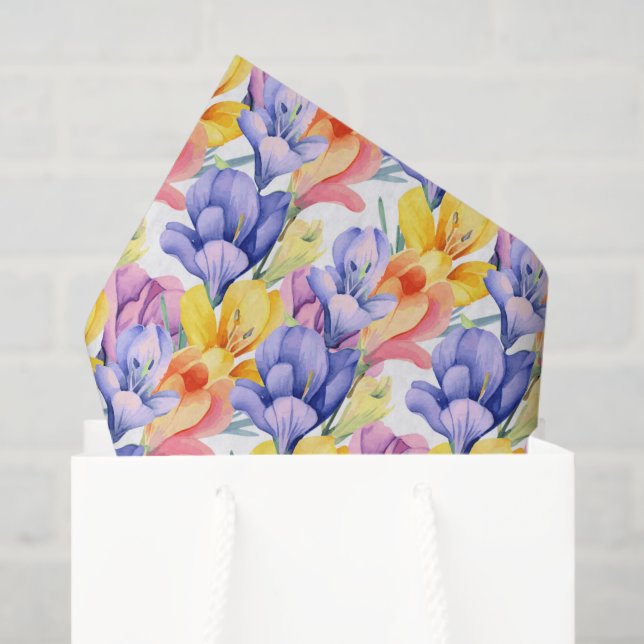 Botanical Floral Decoupage Tissue Paper (Gift Bag)