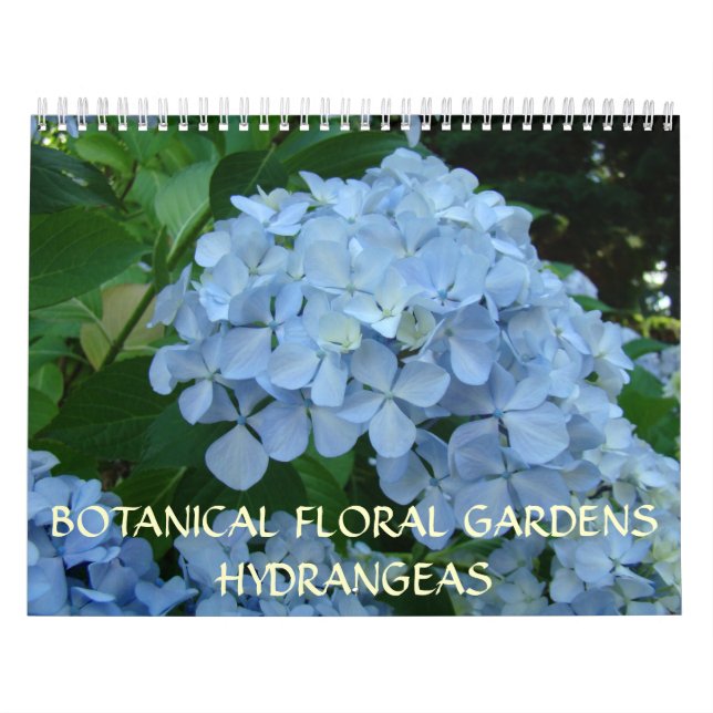 Botanical Floral Gardens Calendar HYDRANGEAS (Cover)