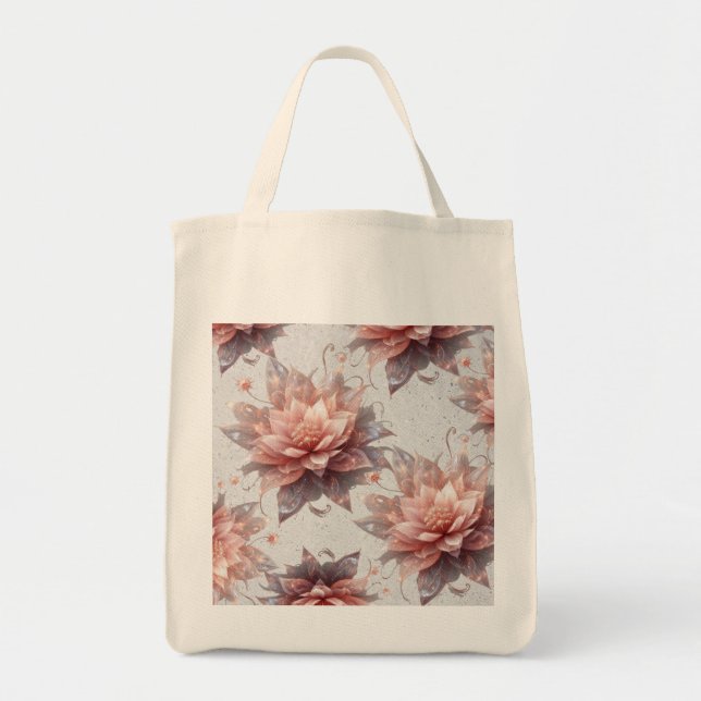 Botanical Floral Grocery Tote – Eco Friendly bag (Front)