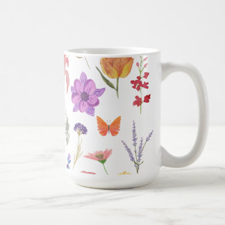 Botanical Floral Mug| Nature-Inspired Gift for Her Coffee Mug